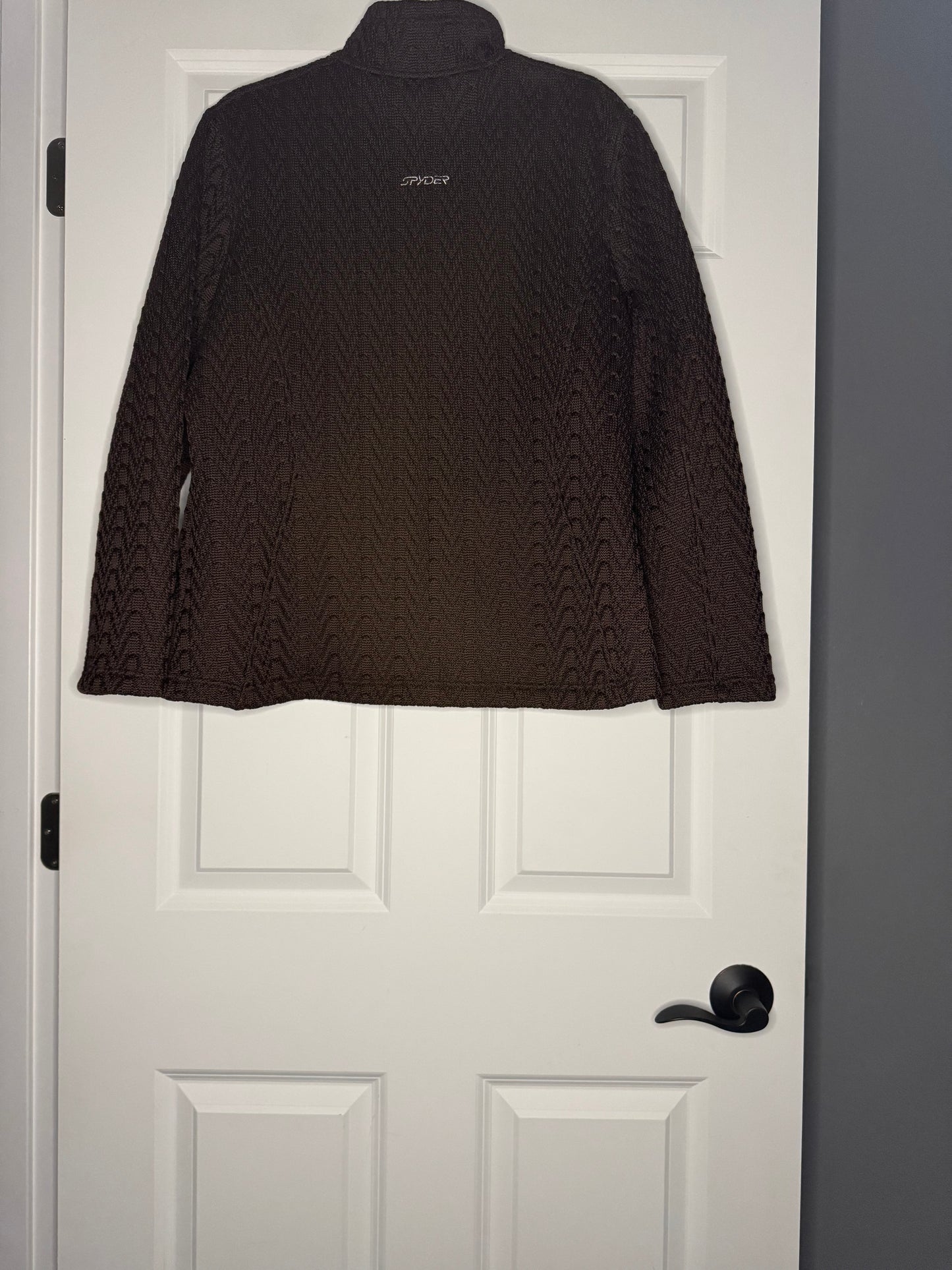 Spyder core sweater full zip brown xl
