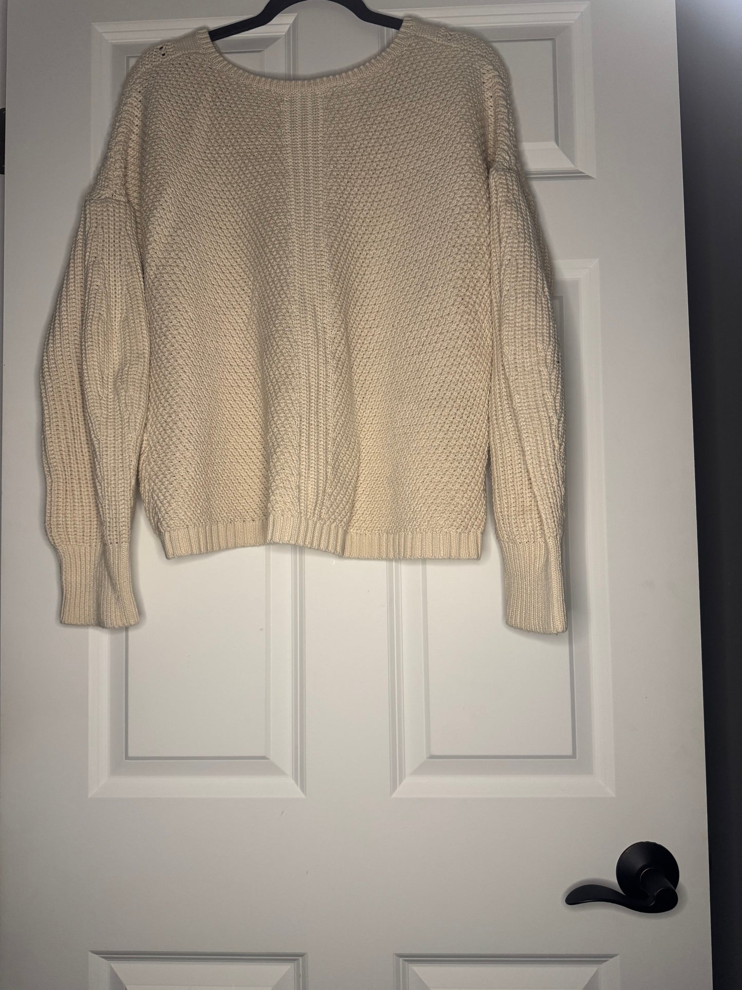 French Connection large chunky knit sweater beige