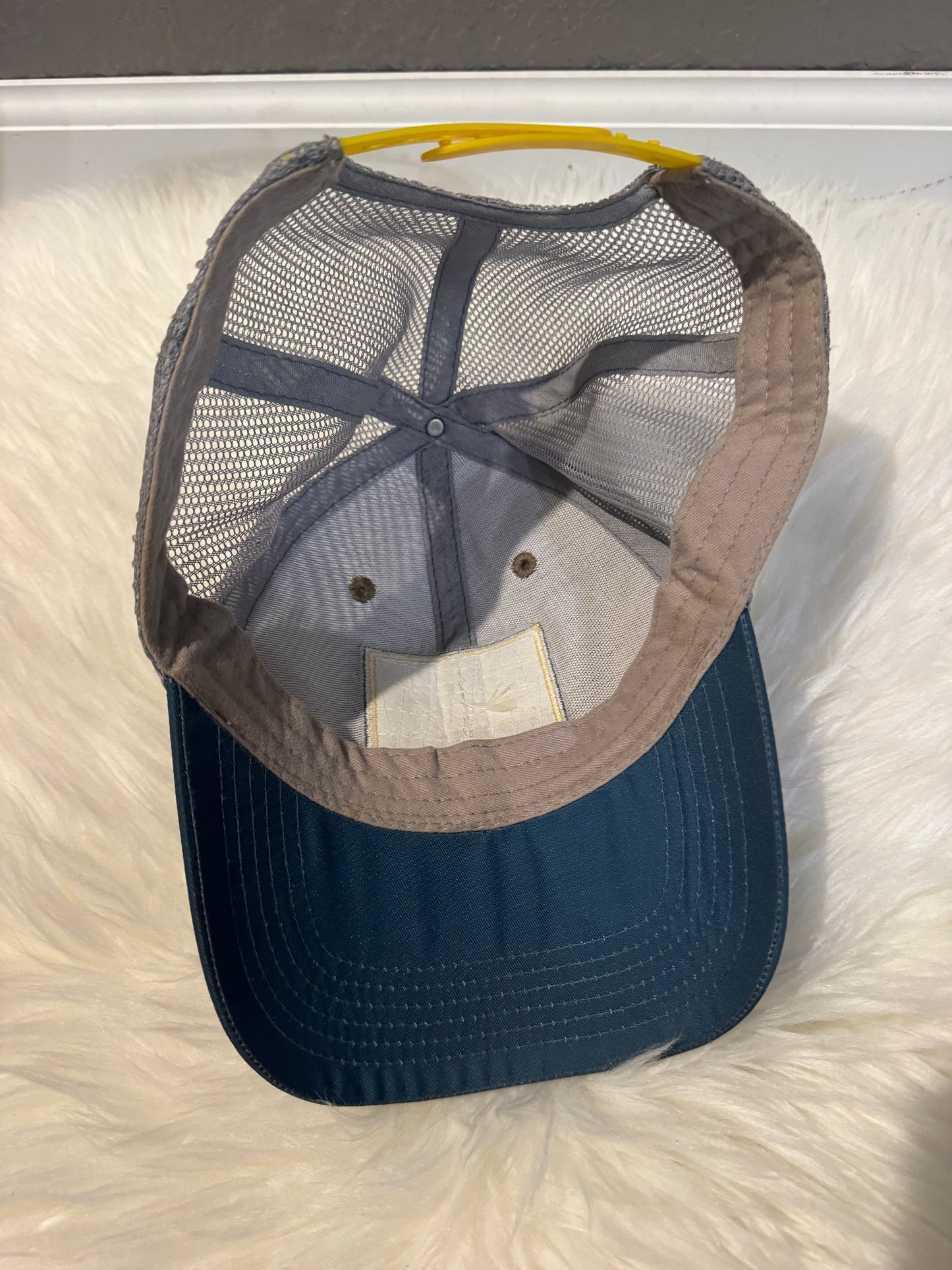 Bronco baseball cap green yellow blue teal adjustable