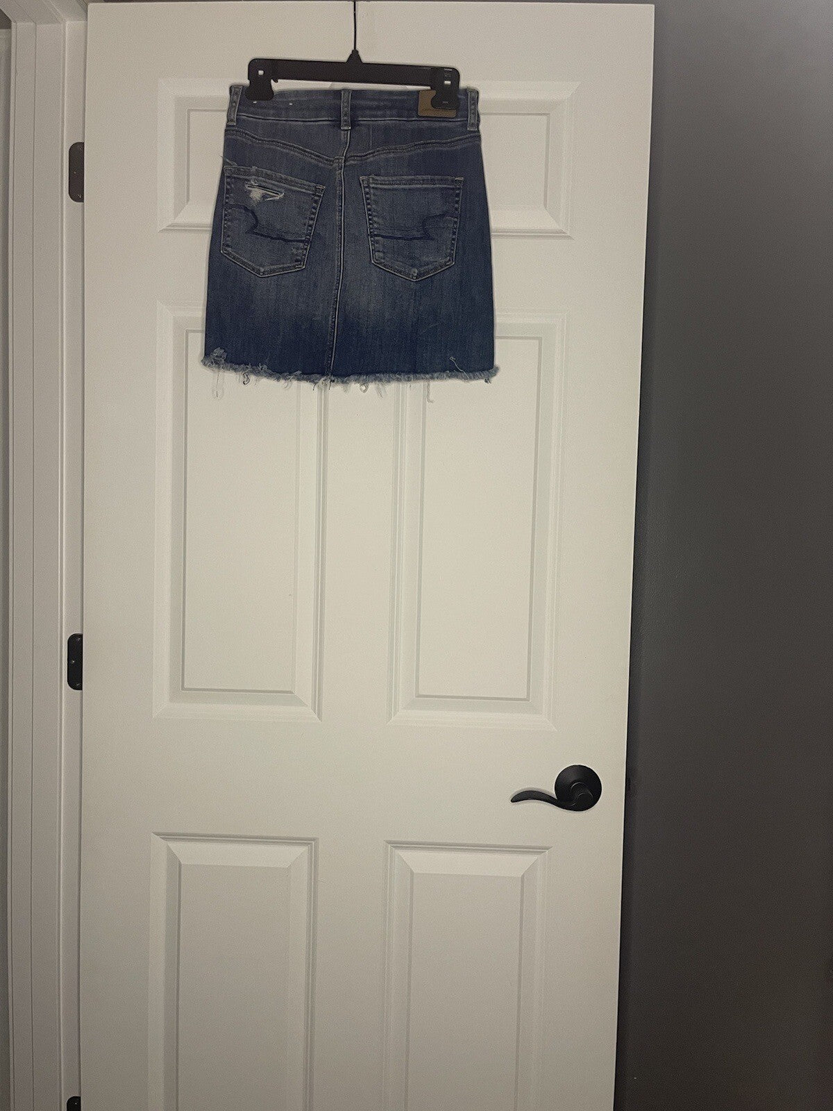 American Eagle Super Stretch Curvy Hi-rise Mini Skirt 2 Distressed