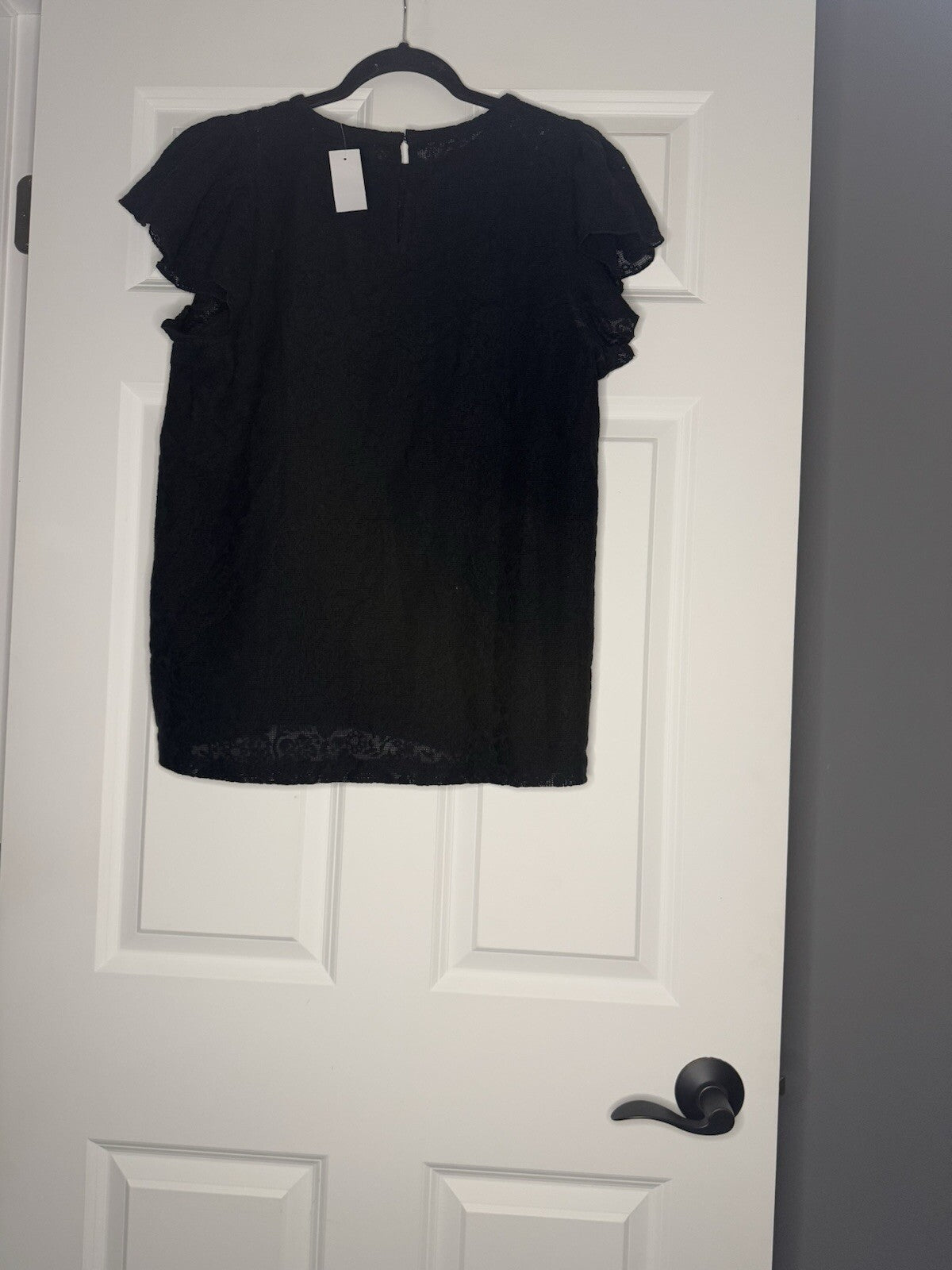 Loft Large Short Sleeve Floral Lace Blouse Nwt 46.99