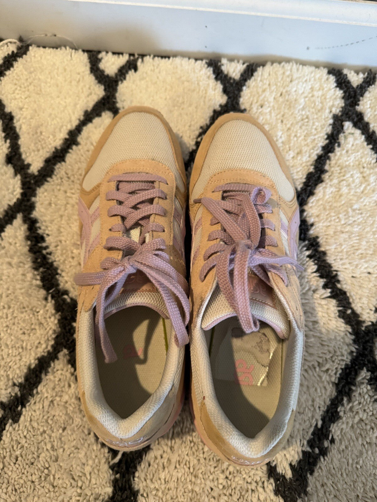 ASICS Sneakers Pink White Peach Size 11
