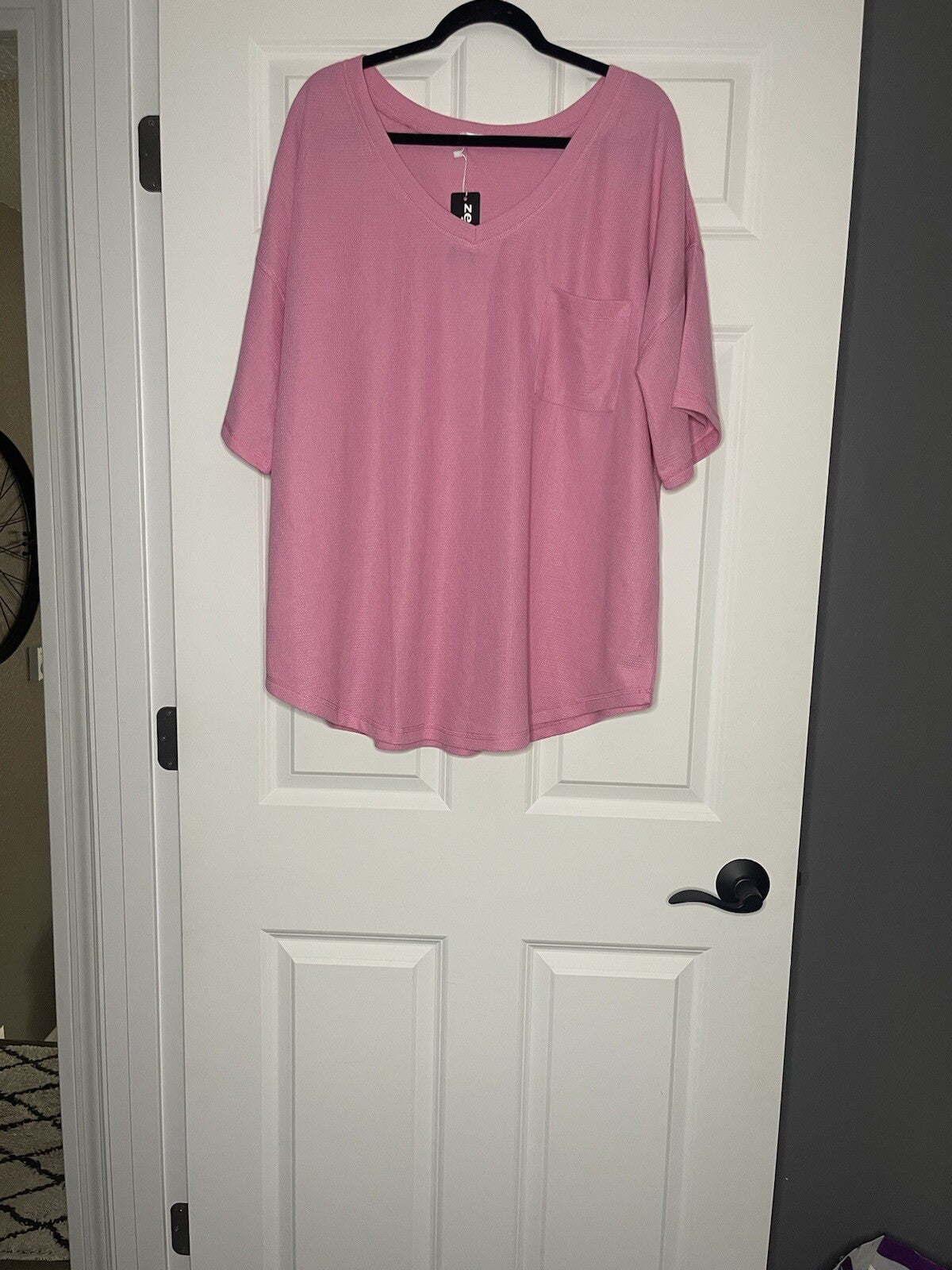 Zeagoo Short Sleeve Top Xl Pink W Pocket Nwt