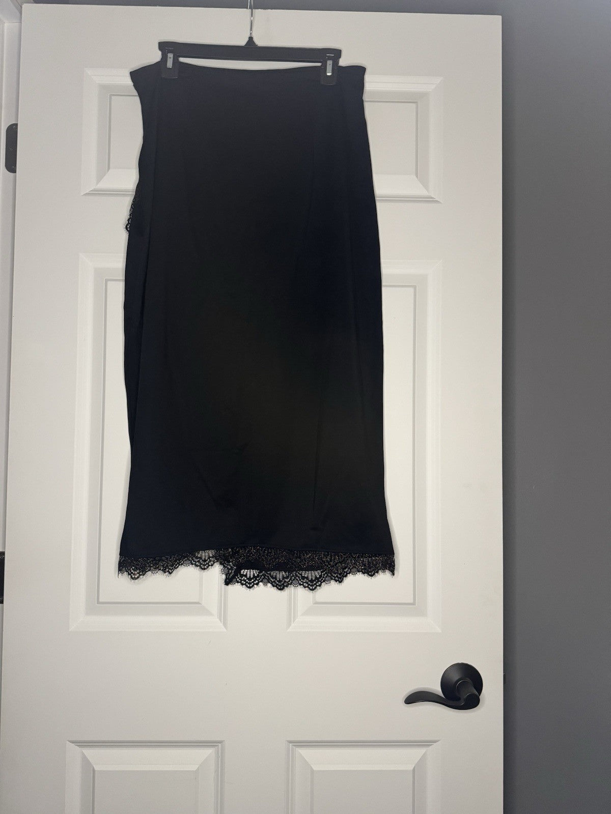 Popilush Skirt With Built In Shapewear Xxl Black With Gold Lace Nwt