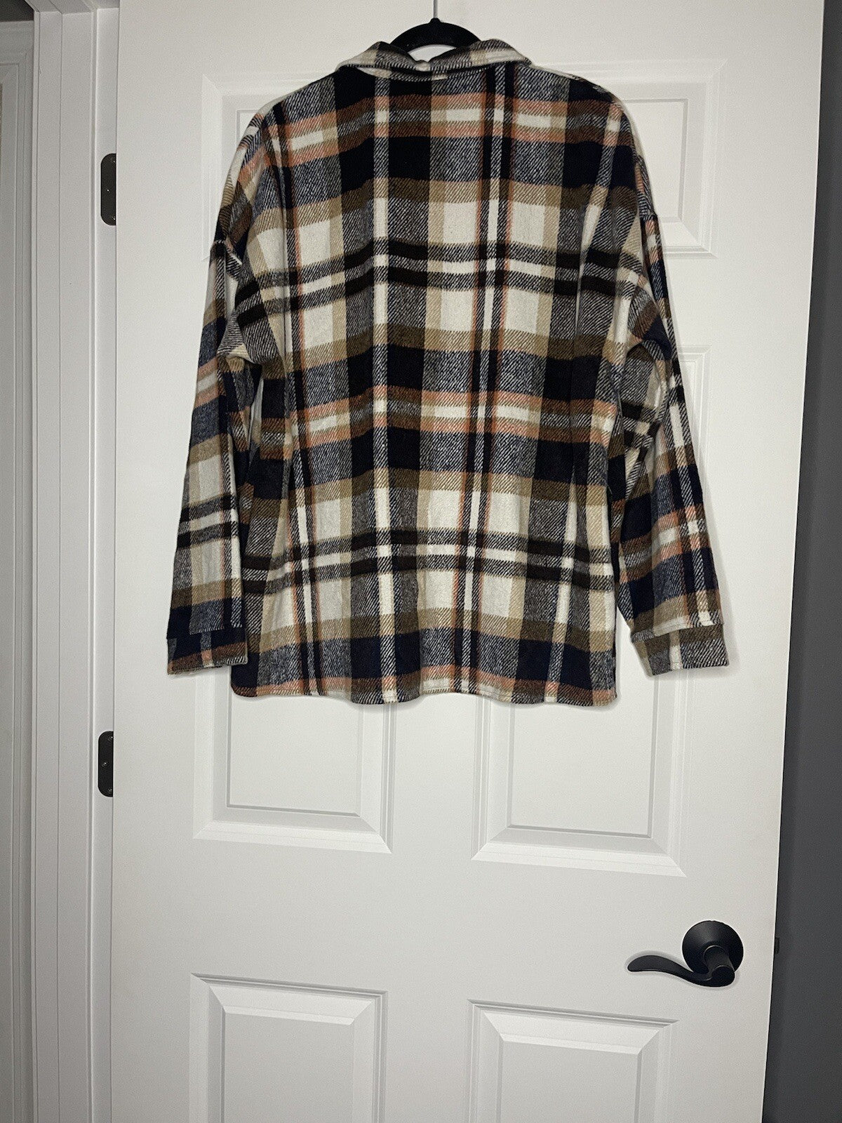 Unbranded shacket large navy white orange mustard