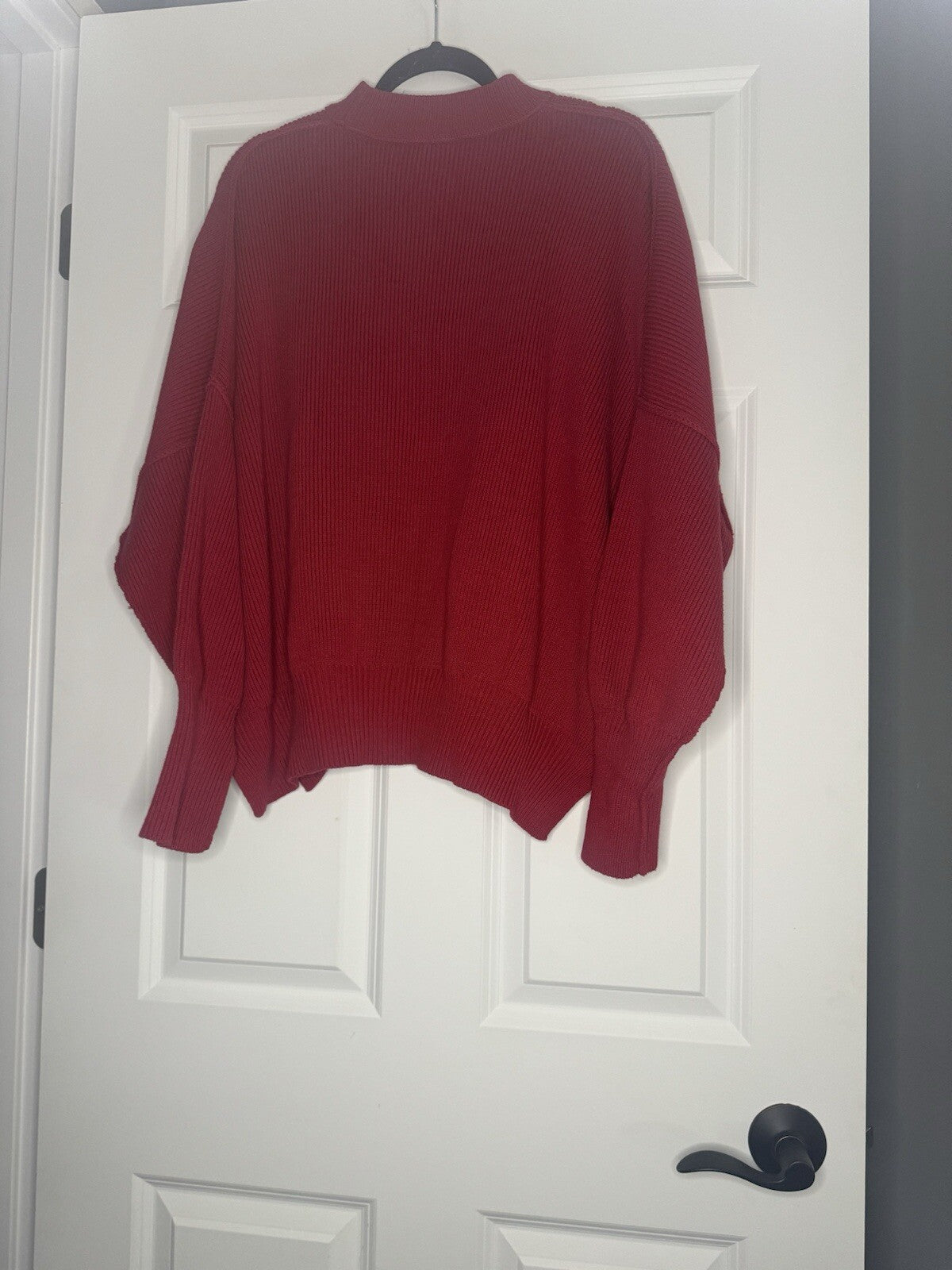 Free People Ribbed Sweater XS Red