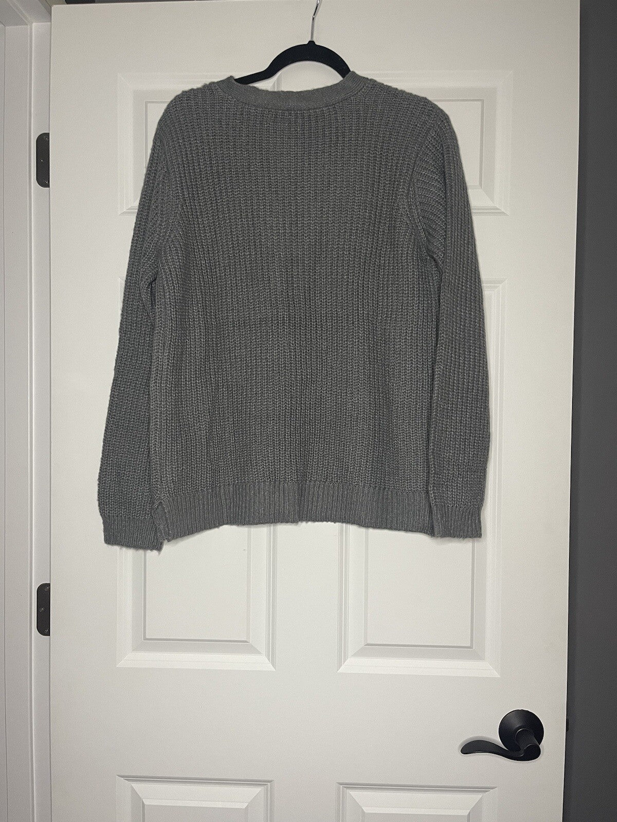 Maurices sweater gray ribbed large cutouts nwt