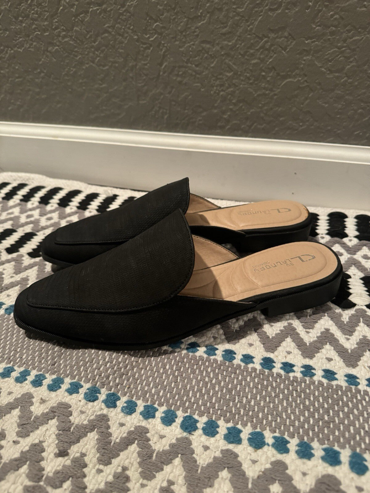 Cl By Laundry Comfort Slip On Shoes Size 9 Black Brand New