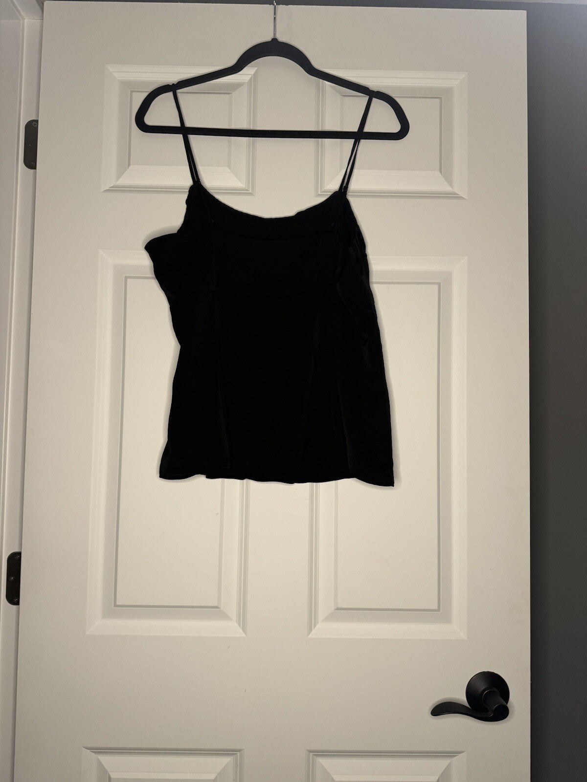 Banana Republic Sleeveless Blouse Zip Up Side Size 14 Black Nwt