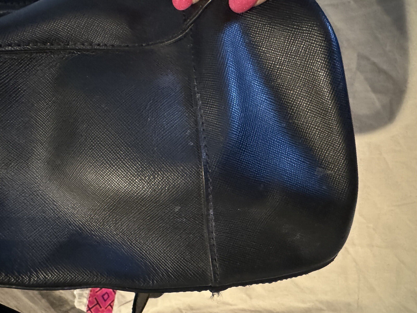Tory Burch Black Purse With Dust Covers Some Spots As Shown