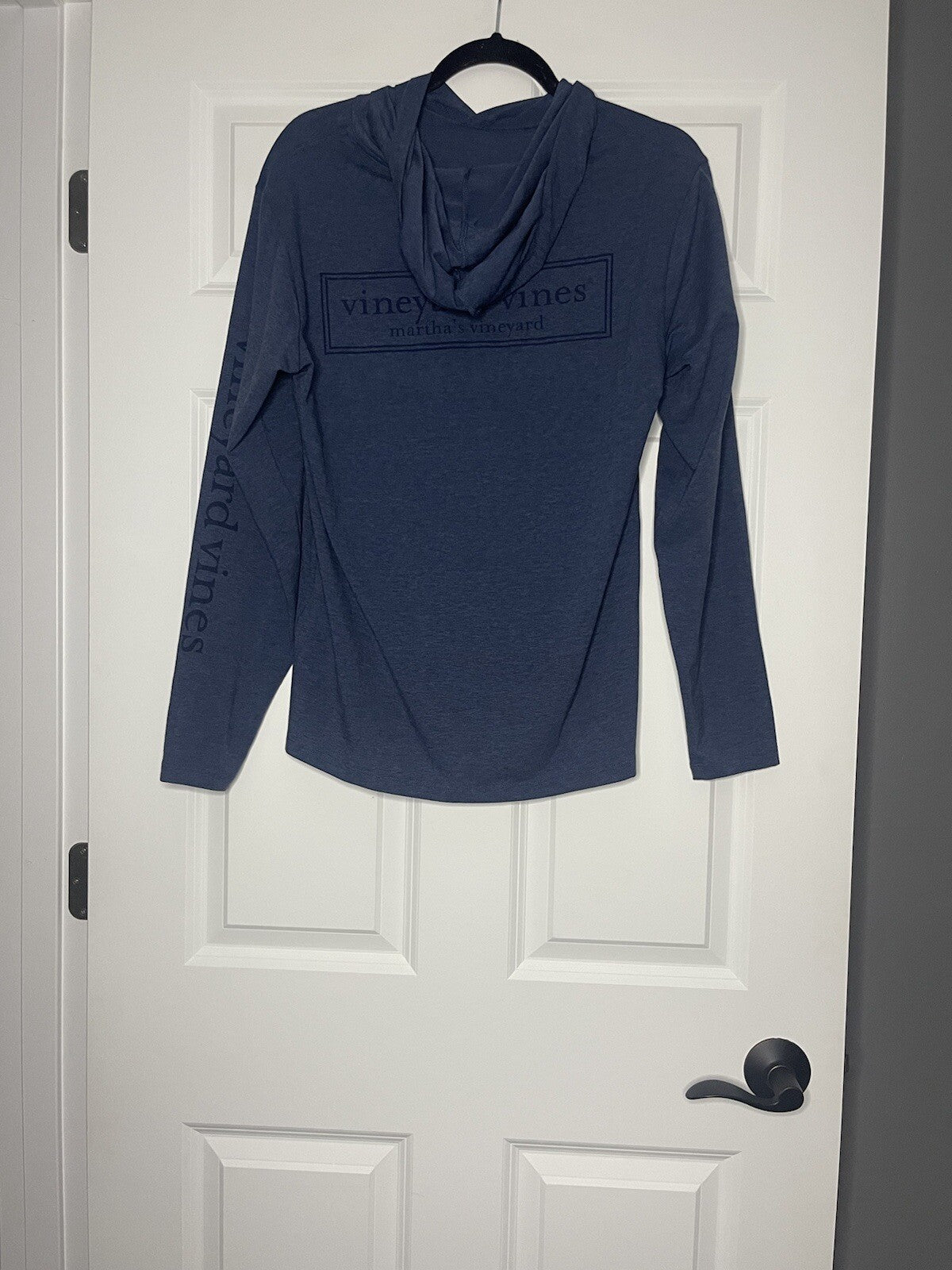 Vineyard Vines Edgartown Long Sleeve With Hood Small Blue