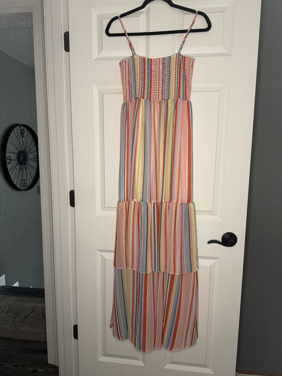 Jack By Bb Dakota Sleeveless Dress Small Pink Red Yellow Blue White