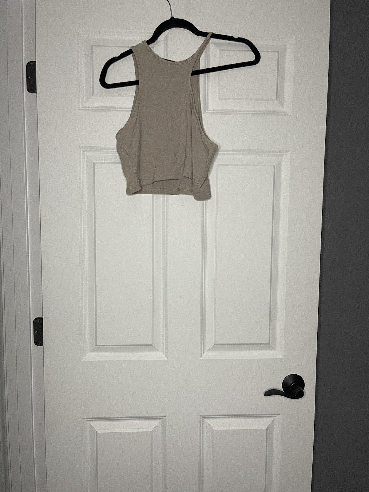 Cider beige cropped sleeveless blouse xl NWT