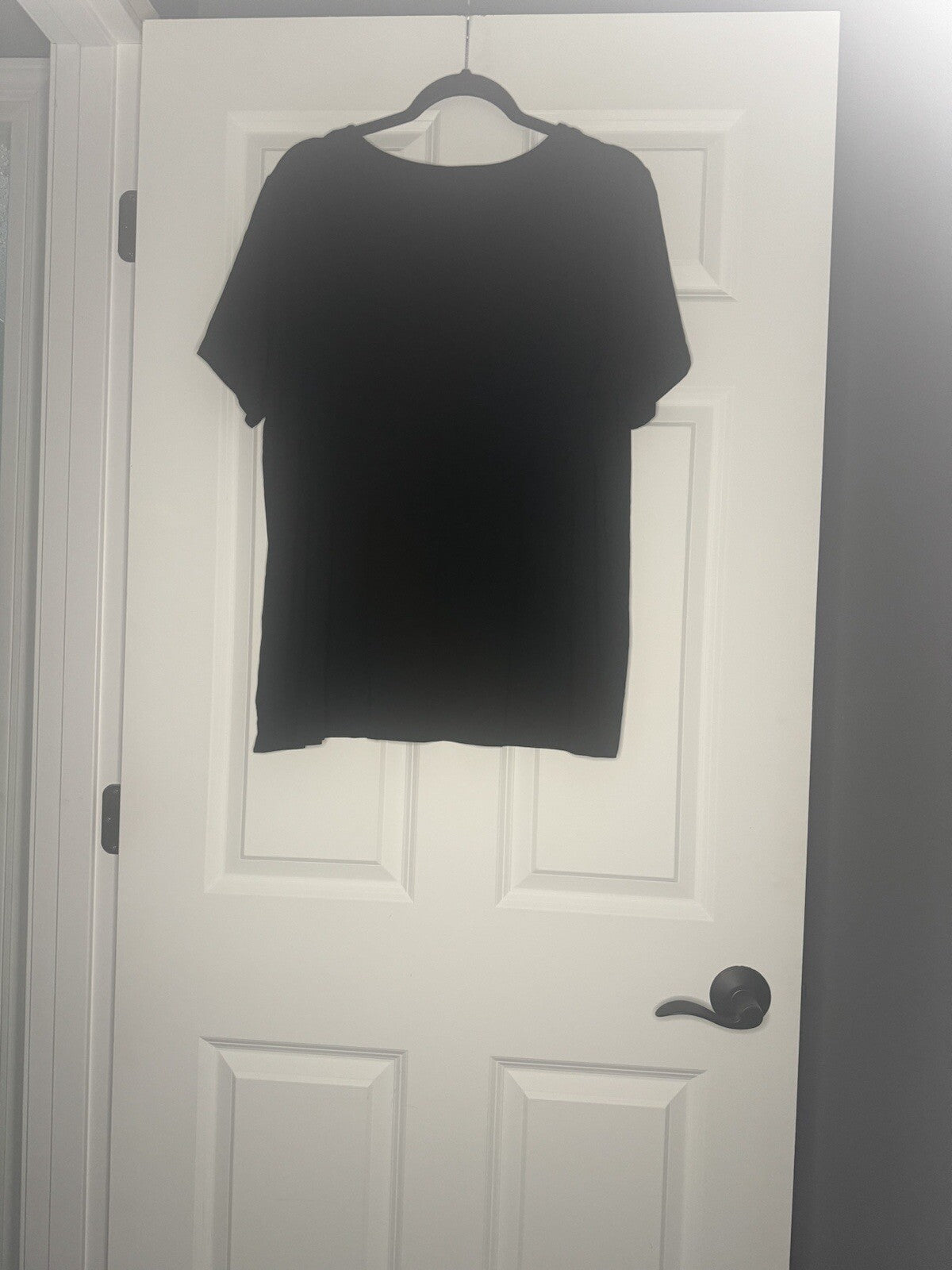 J Jill Wearever Collection Short Sleeve Blouse Xl Black