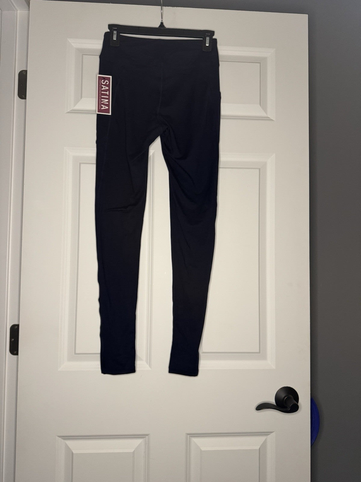 Satina One Size Leggings Navy Nwt