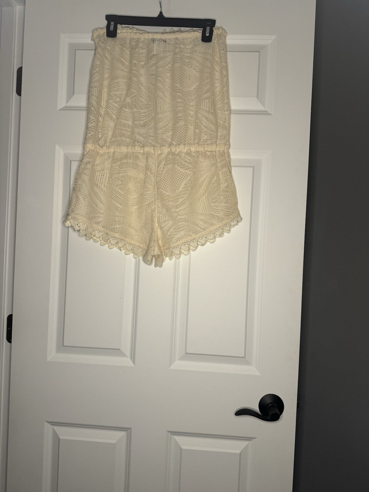 Venus Small Swimsuit Coverup Cream Crochet W Multi Bead