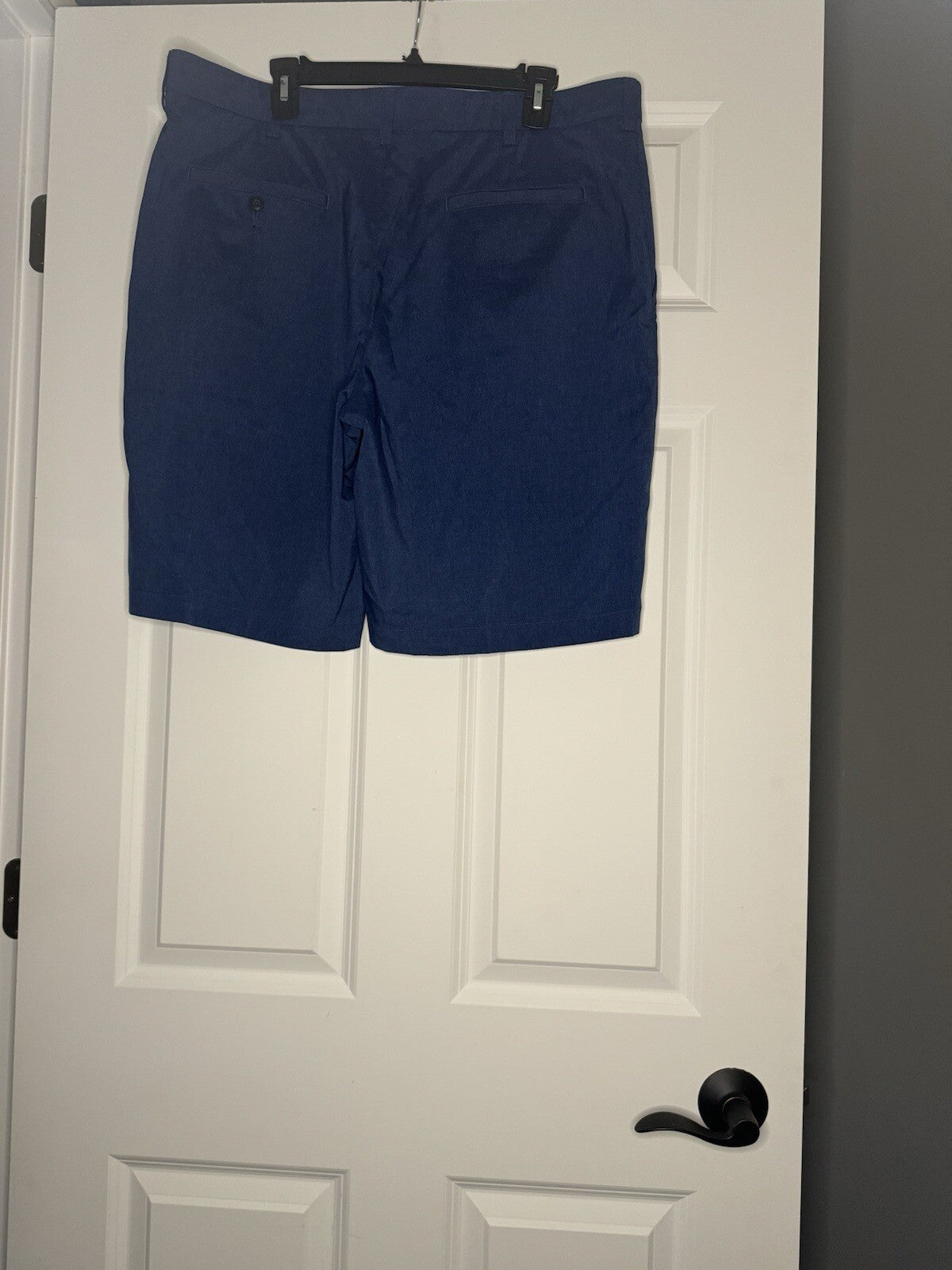 Mens Grand Slam Shorts Size 38 Blue And Black Heathered