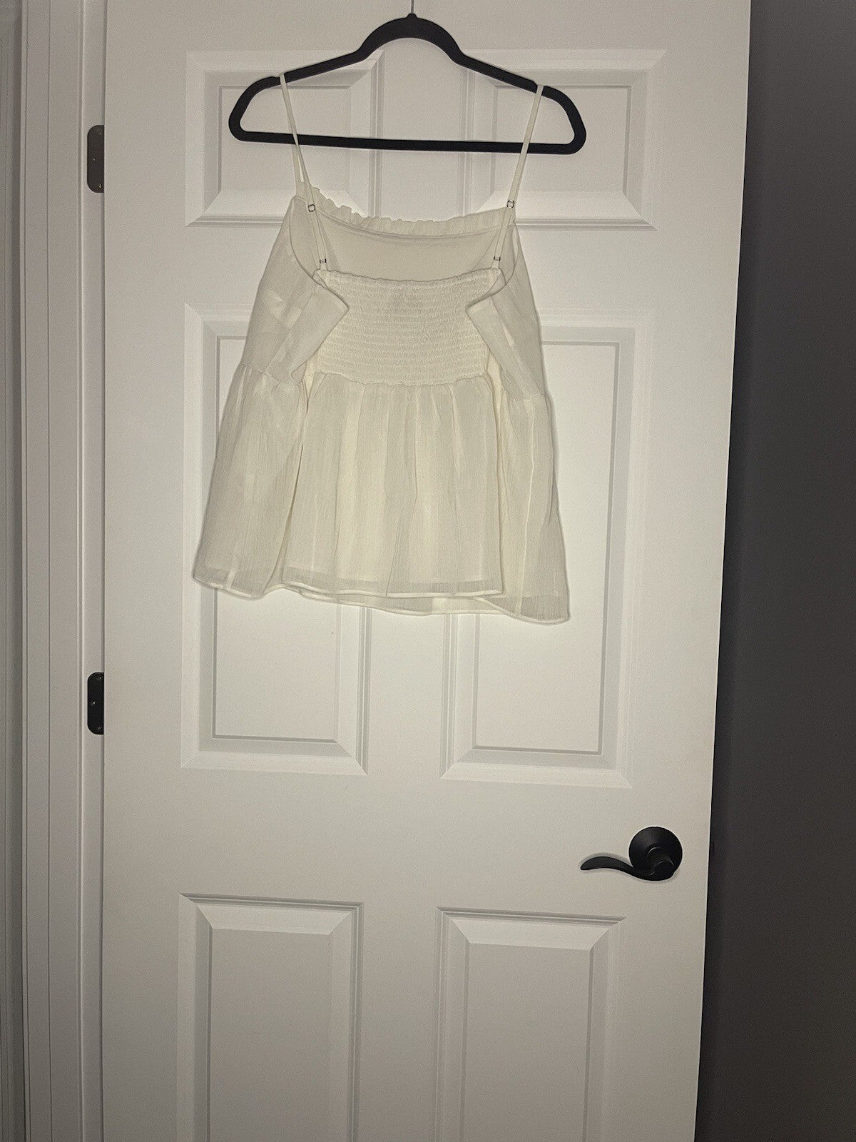 Banana Republic Sleeveless Blouse Large Flowy Ivory Flowy Nwt