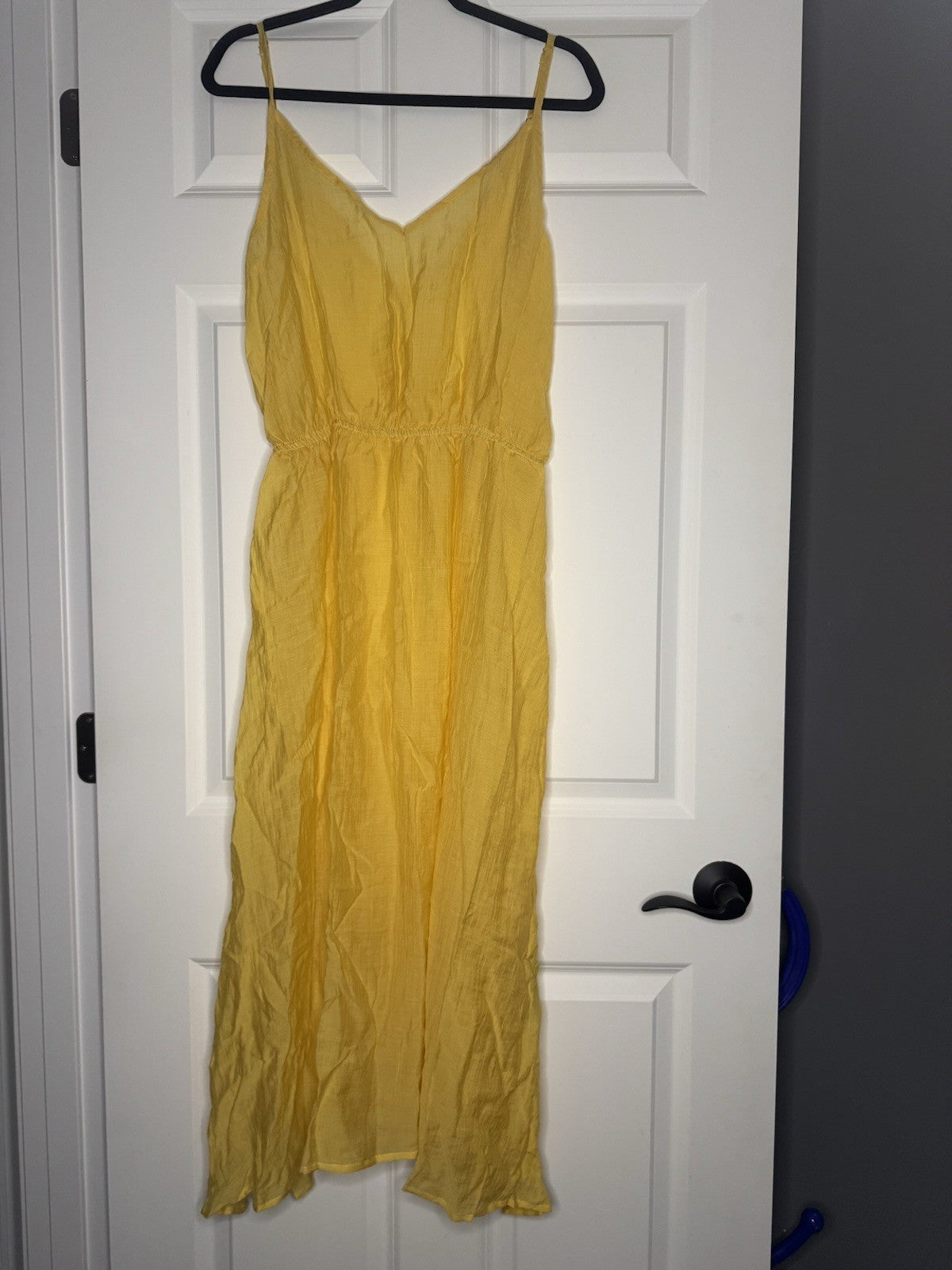 Cupshe Sleeveless Long Cover Up Large Yellow Nwt