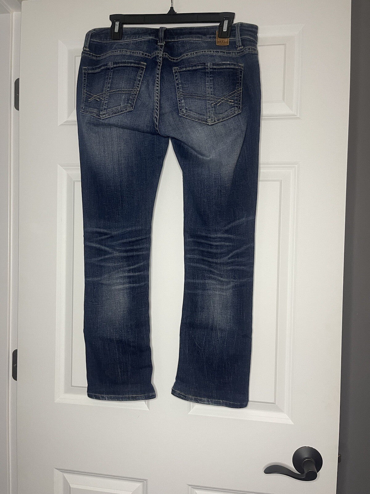 Bke Stella Straight Jeans 28r 31.5 Length Blue
