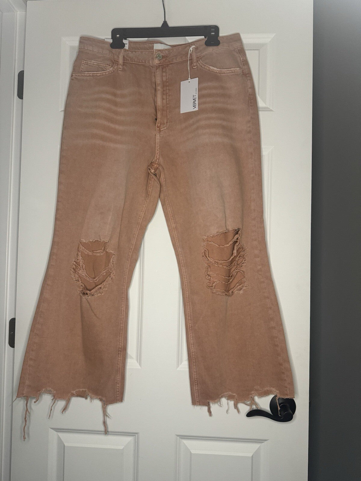 Vervet Leslie 90’s Vintage Flare Jeans 32 Faded Rust Nwt