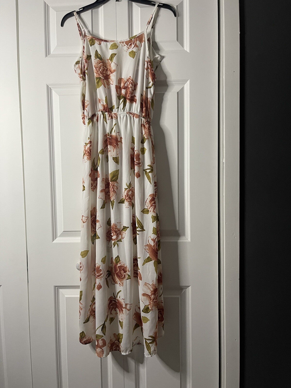 Heart and Hips wrap dress medium floral white pink green