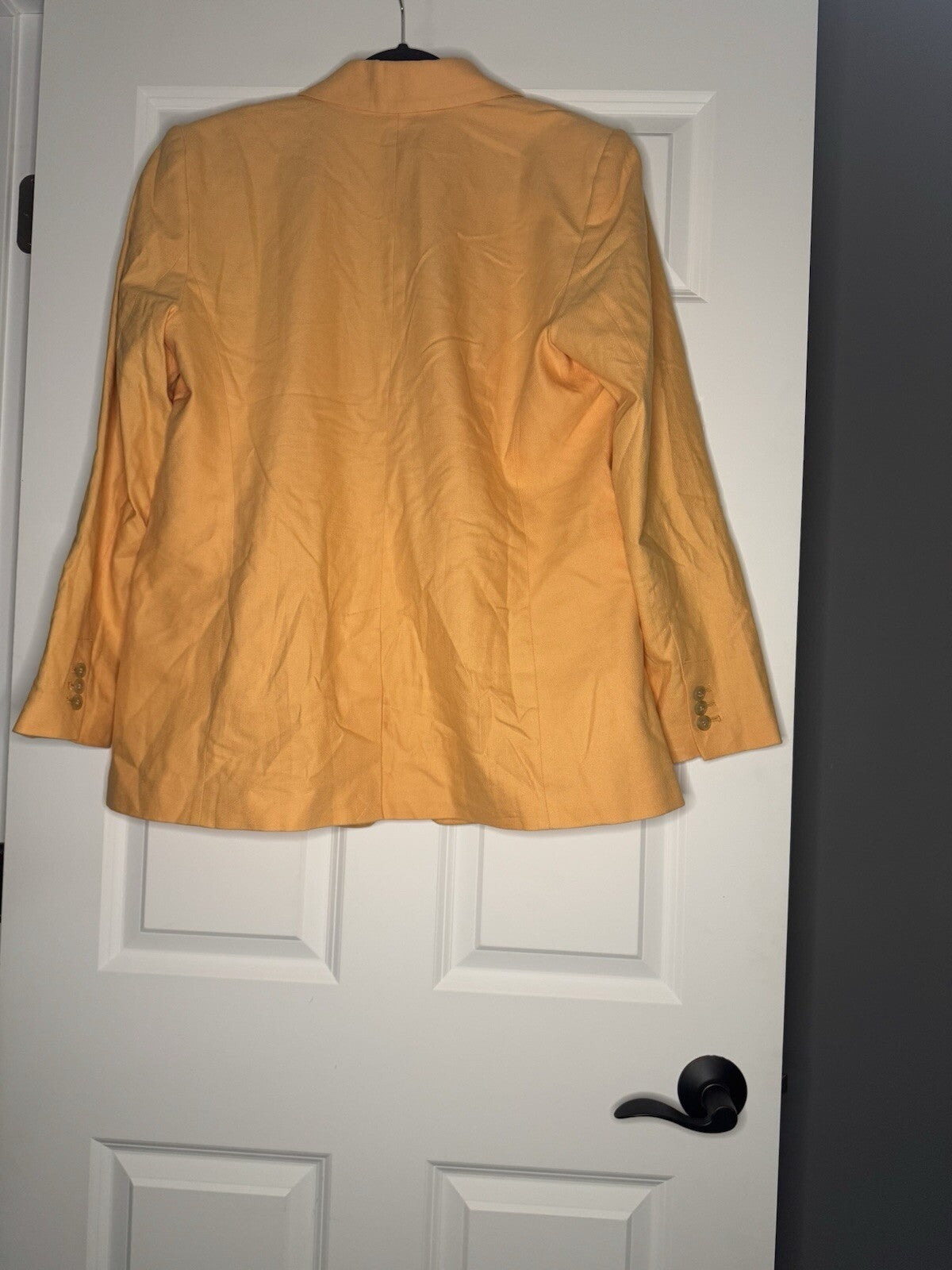 Loft Orange Blazer Size 14 Cotton Linen Nwt 104.99