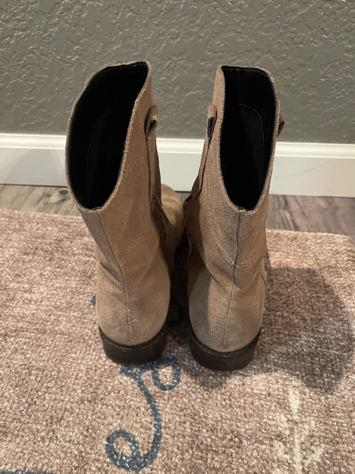 Sole Society Galen Coffee Boots Size 8 Cow Suede