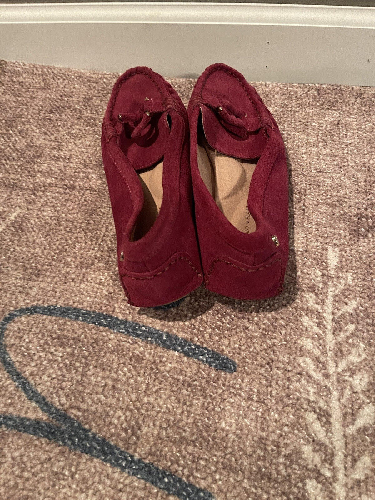 Antonion Melanie slip on shoes maroon size 9 New