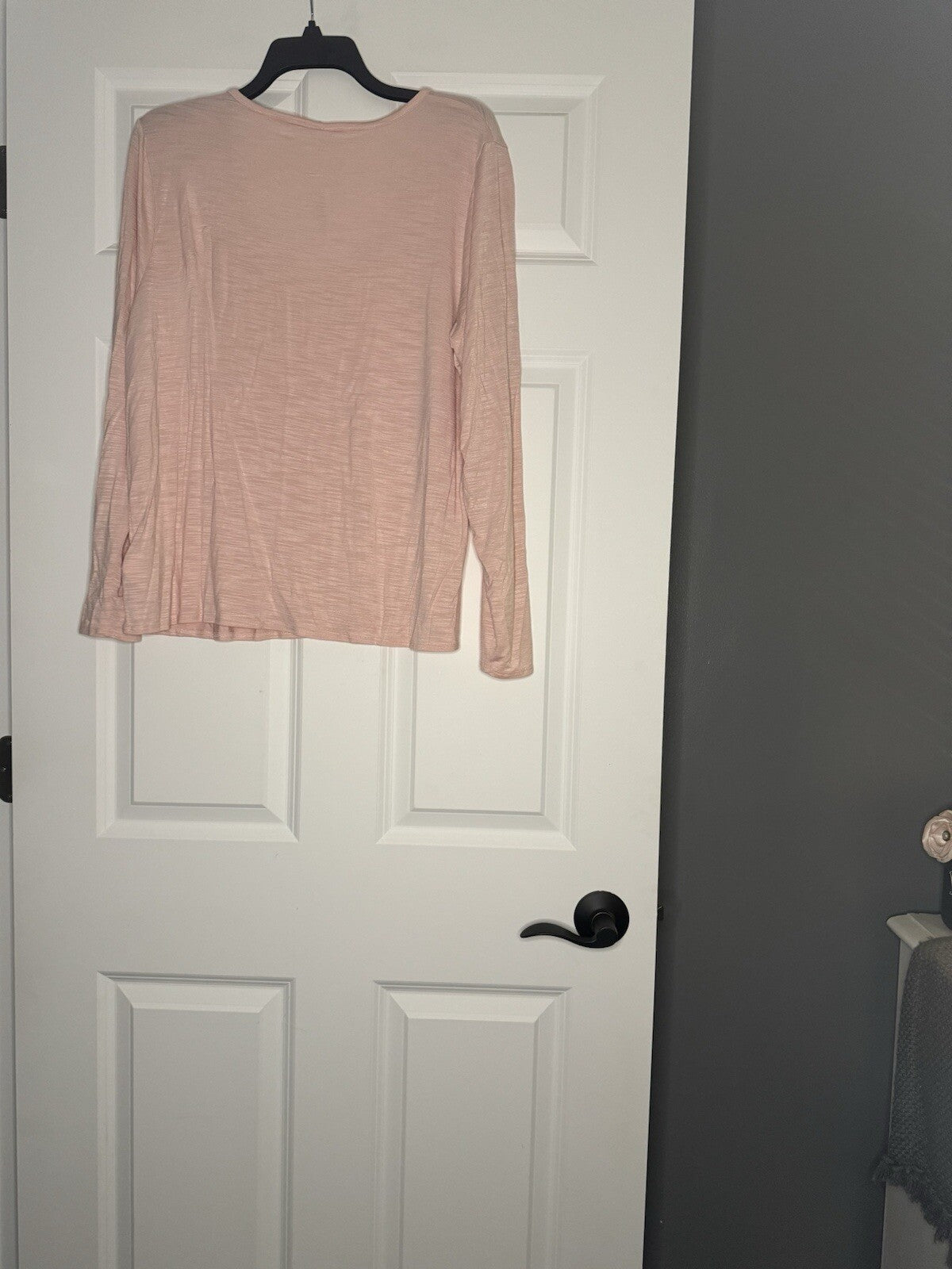 Old Navy Luxe Long Sleeve Blouse Medium Light Pink Nwt