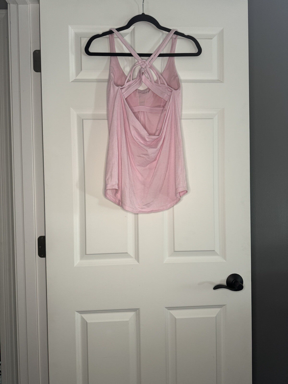 Lululemon Light Pink Tank Top Size 6 Built In Bra No Padding