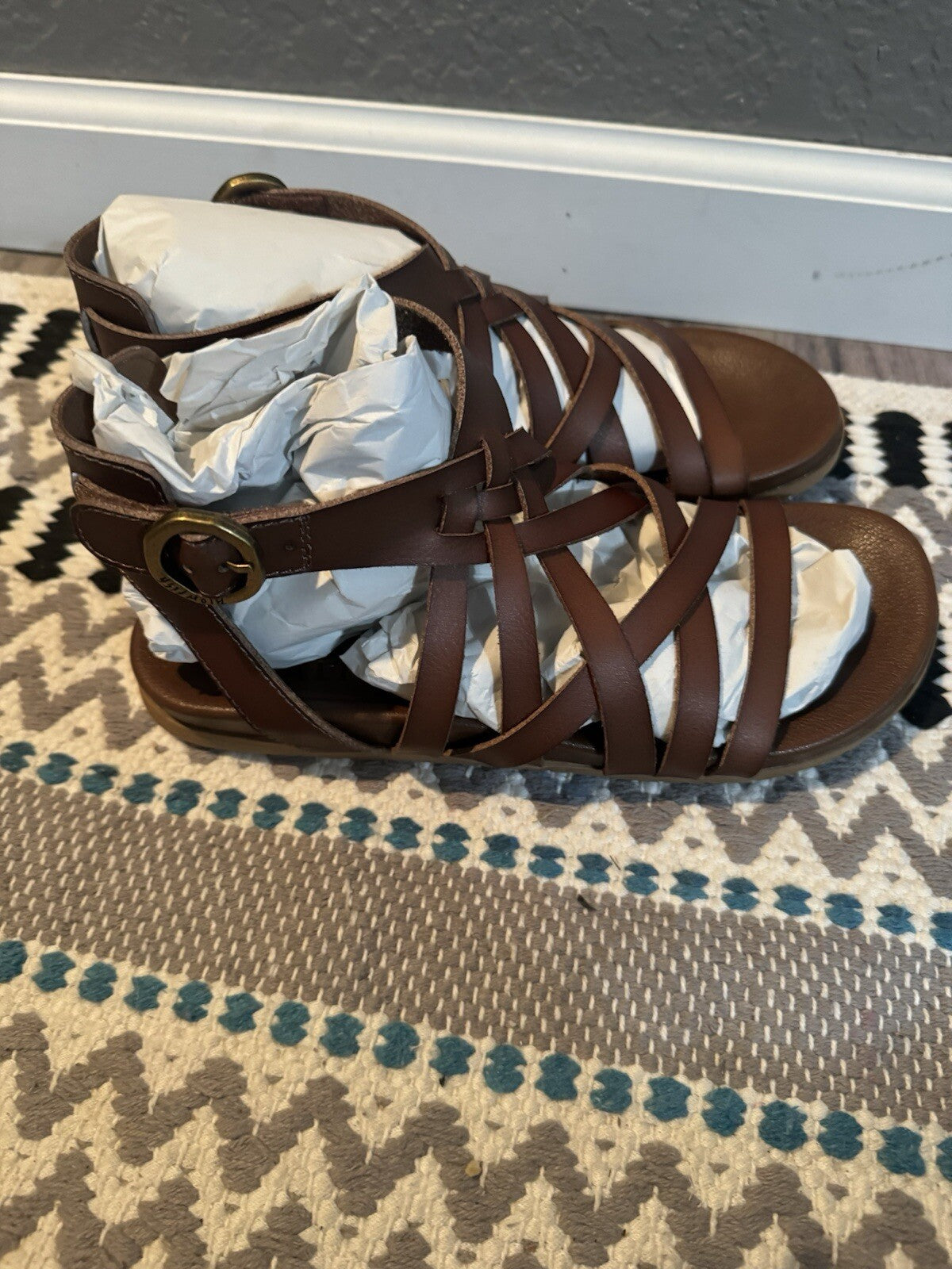 Blowfish Malibu Cushion Comfort 8.5 Sandals Brown New In Box