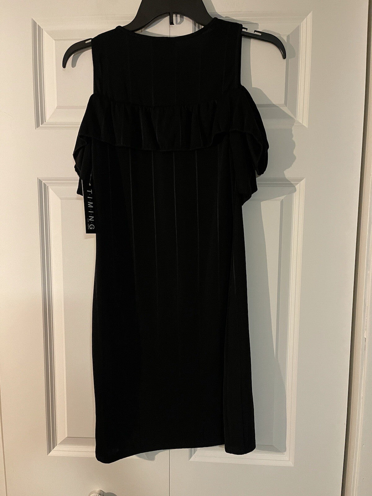 Timing dress large black nwt