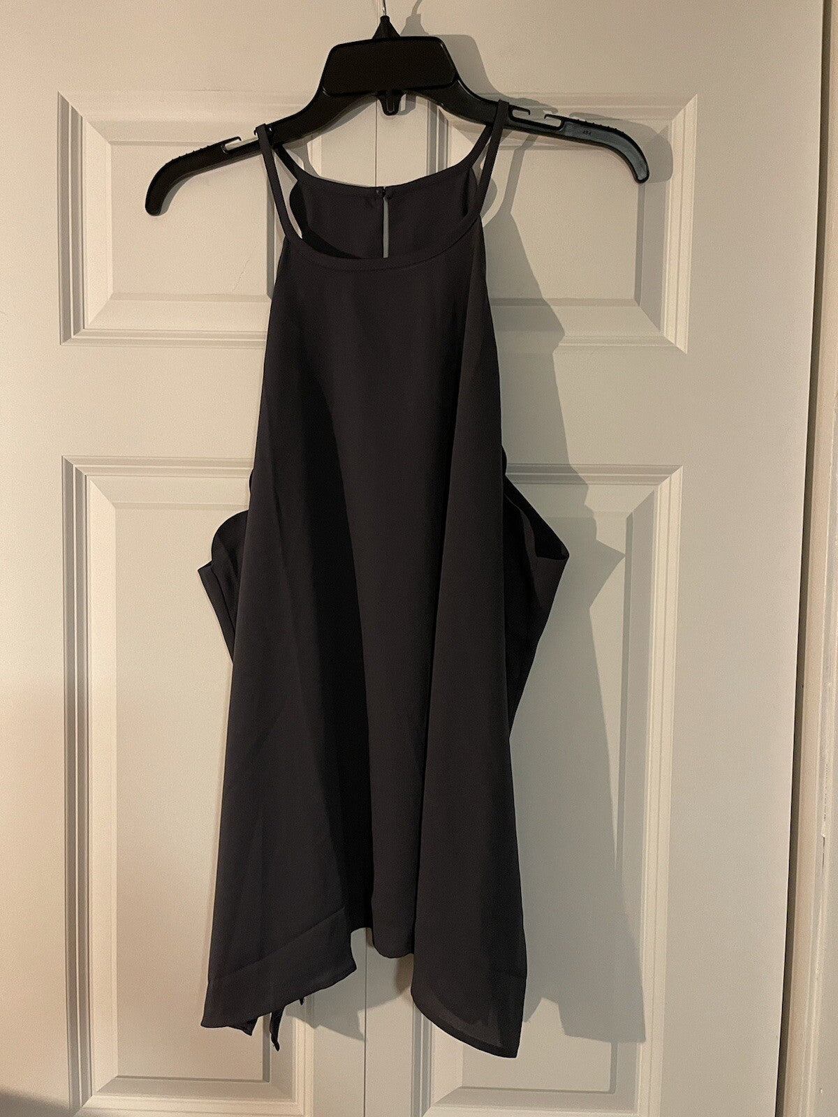 Ann Taylor loft sleeveless blouse gray xl nwt