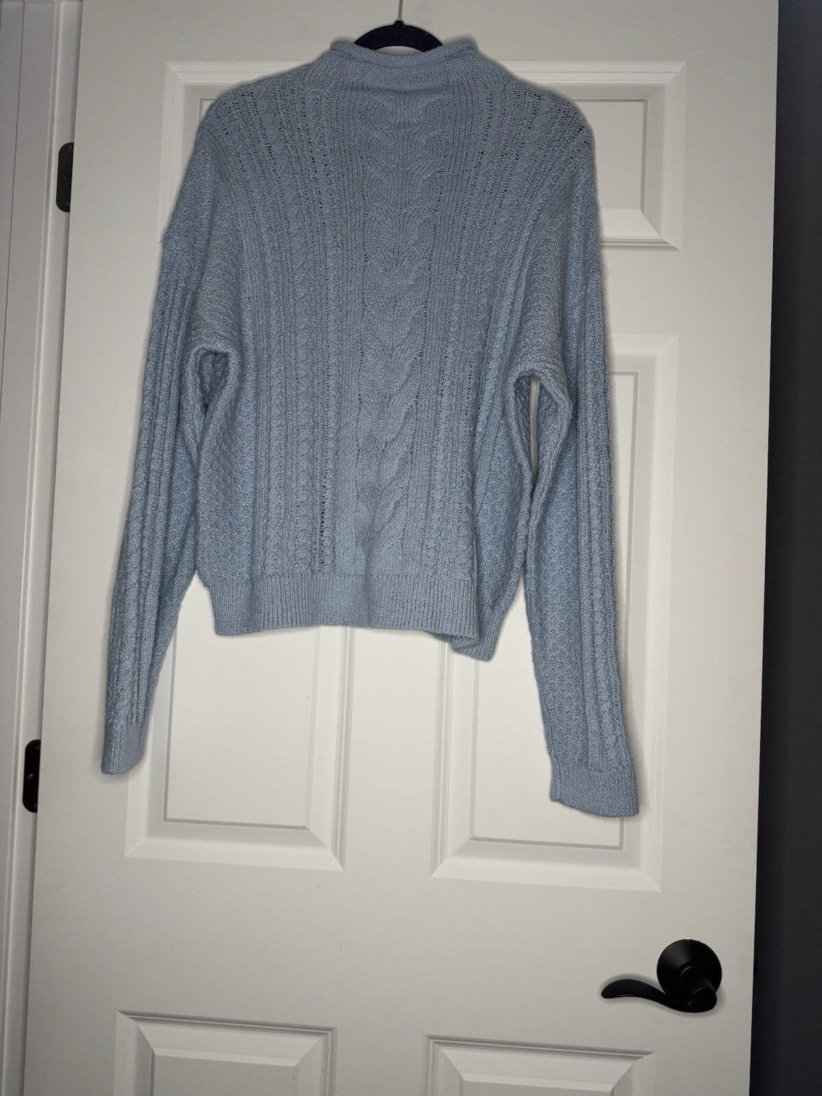 J Crew Knit Sweater Xl Baby Blue Nwt