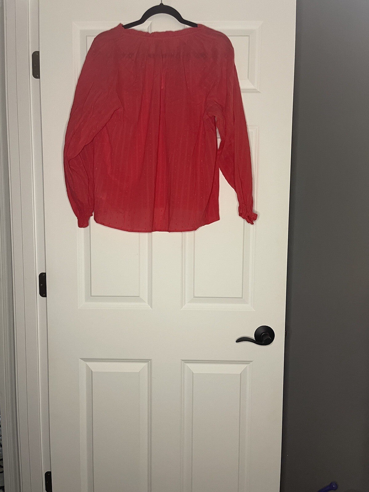 J Crew Long Sleeve Blouse Large Pink W Stitching Nwt Msrp 79.50