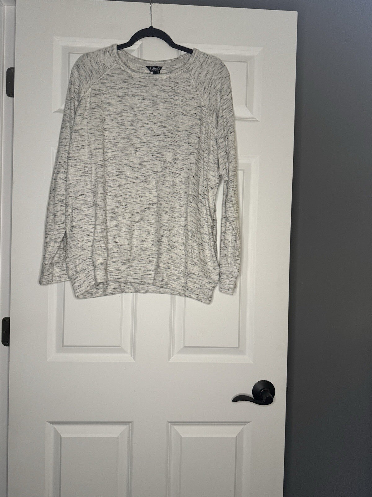 Buffalo By David Bitton Sweater Xl White Black Heathered Nwt