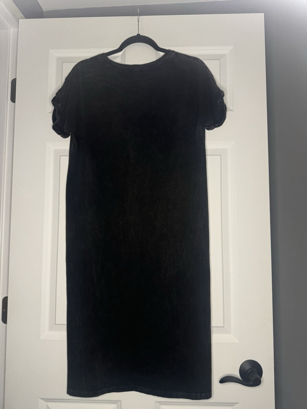 Hrt Luv Short Sleeve Dress Small Charcoal Acid Wash Peace Love Country Music Nwt