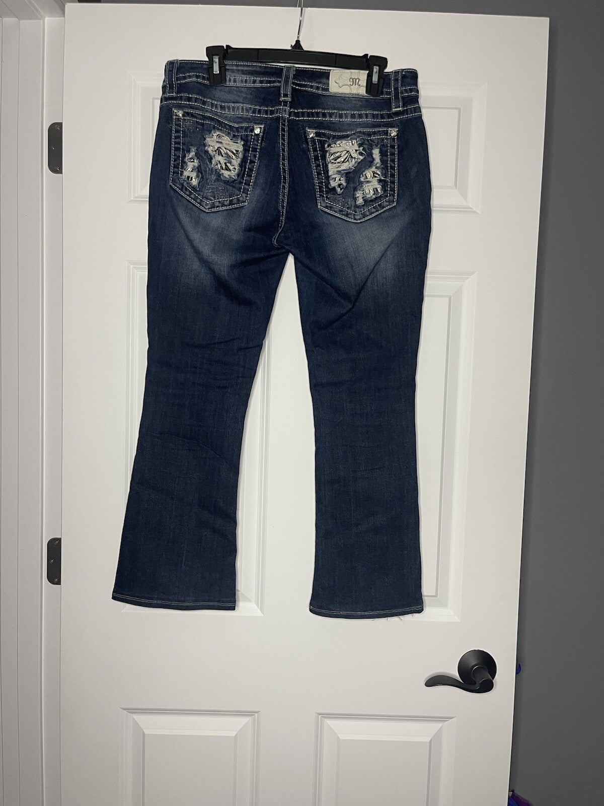 Miss Me jeans mid rise easy boot style 83069E8R size 28