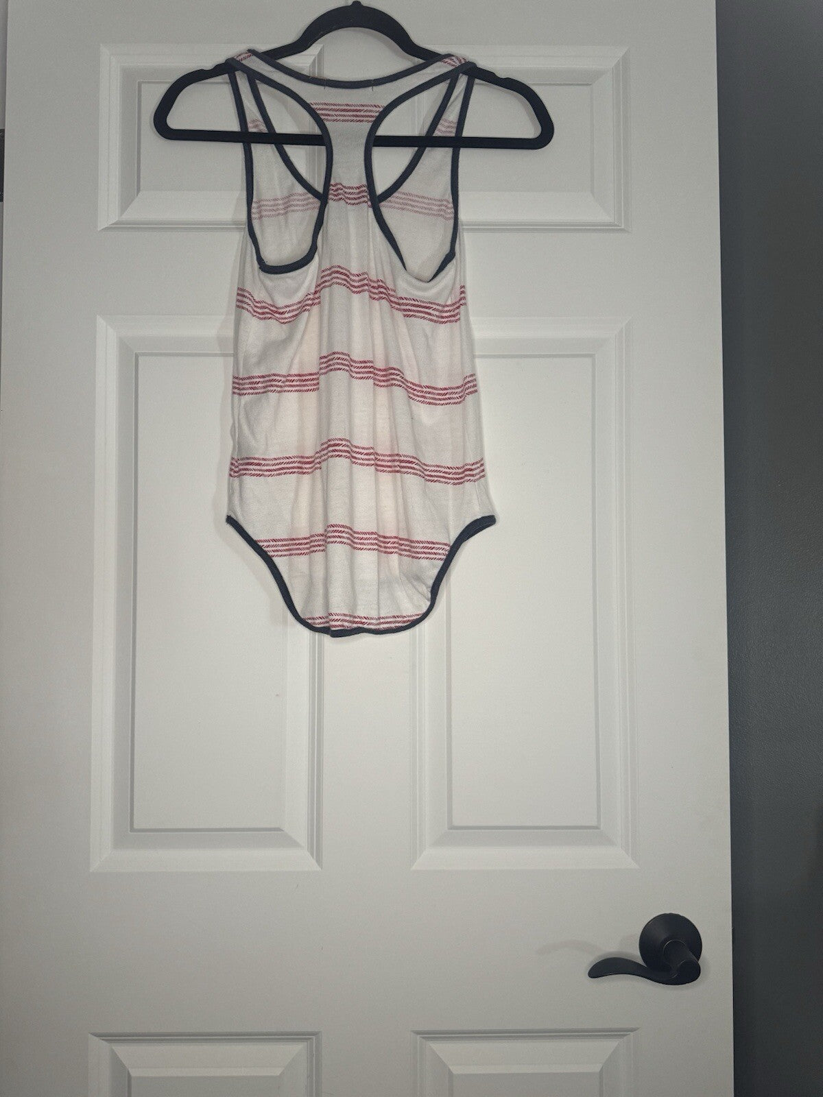 Alternative Earth Tank Top Small White Red Blue