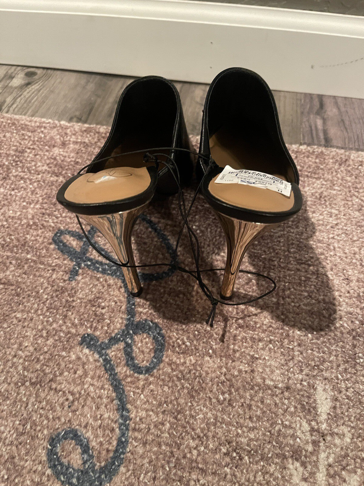 Jessica Simpson Black Slip On Heels Size 6 Brand New