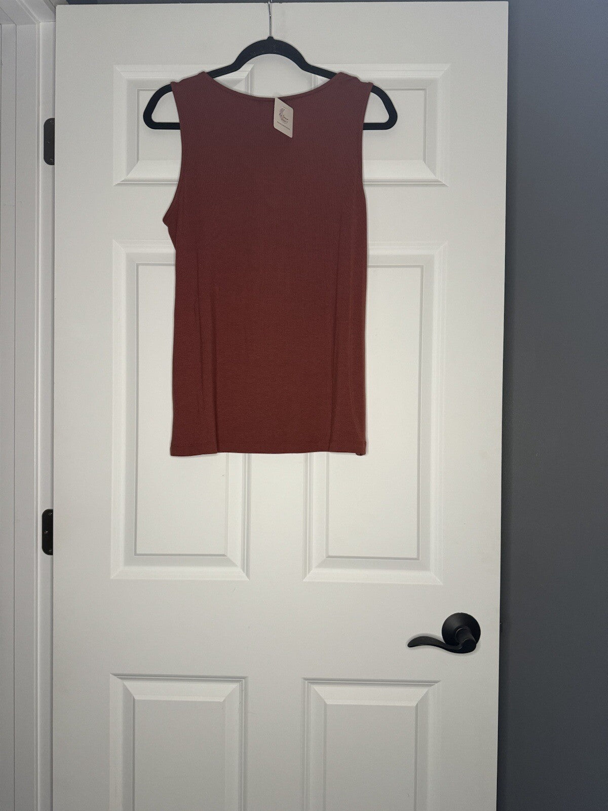Doe And Rae Sleeveless Top Large Rust Nwt