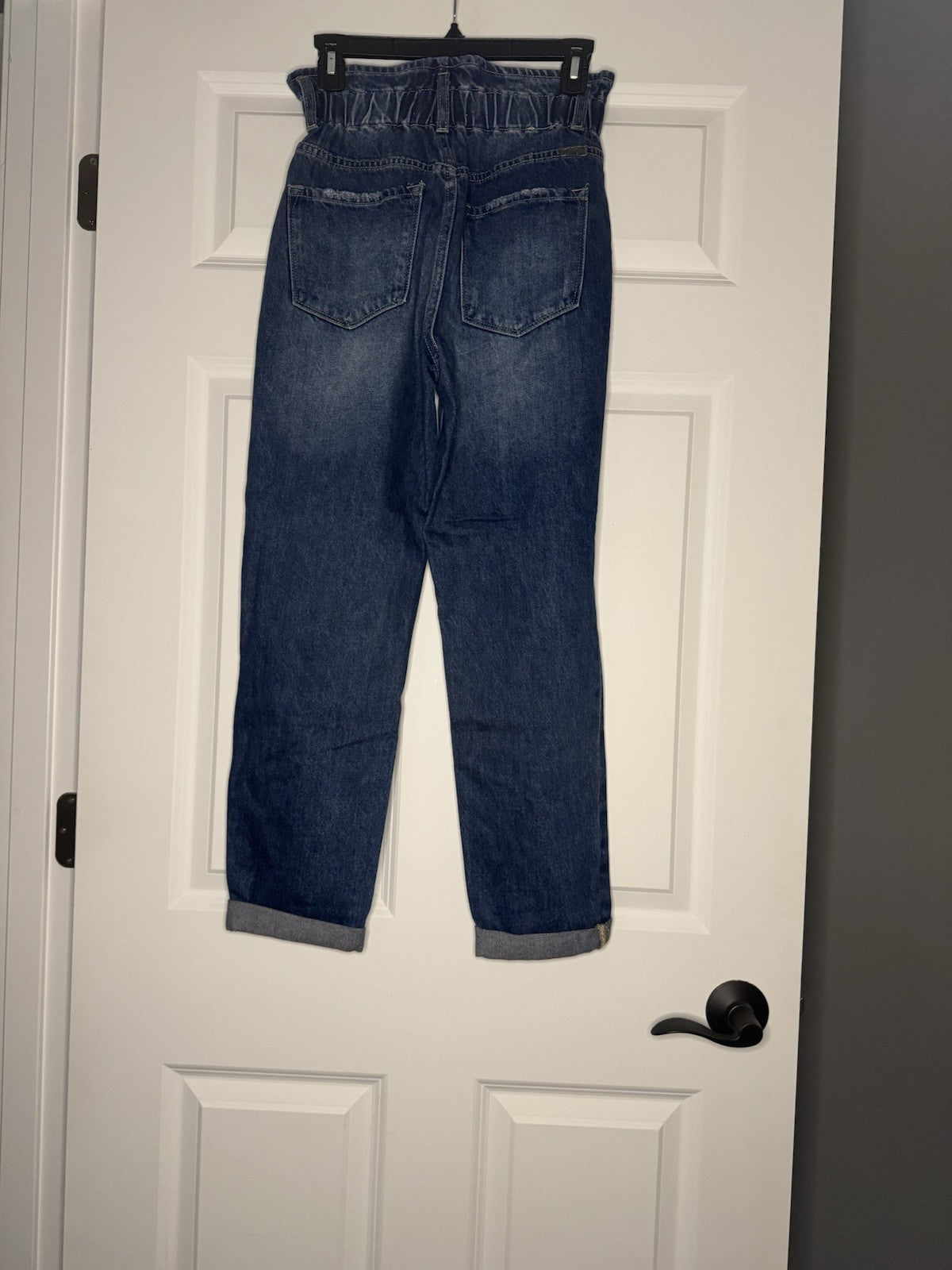 Kancan Small Jeans Elastic Waist Style Kc5214m Cut 35315 Blue Distressed