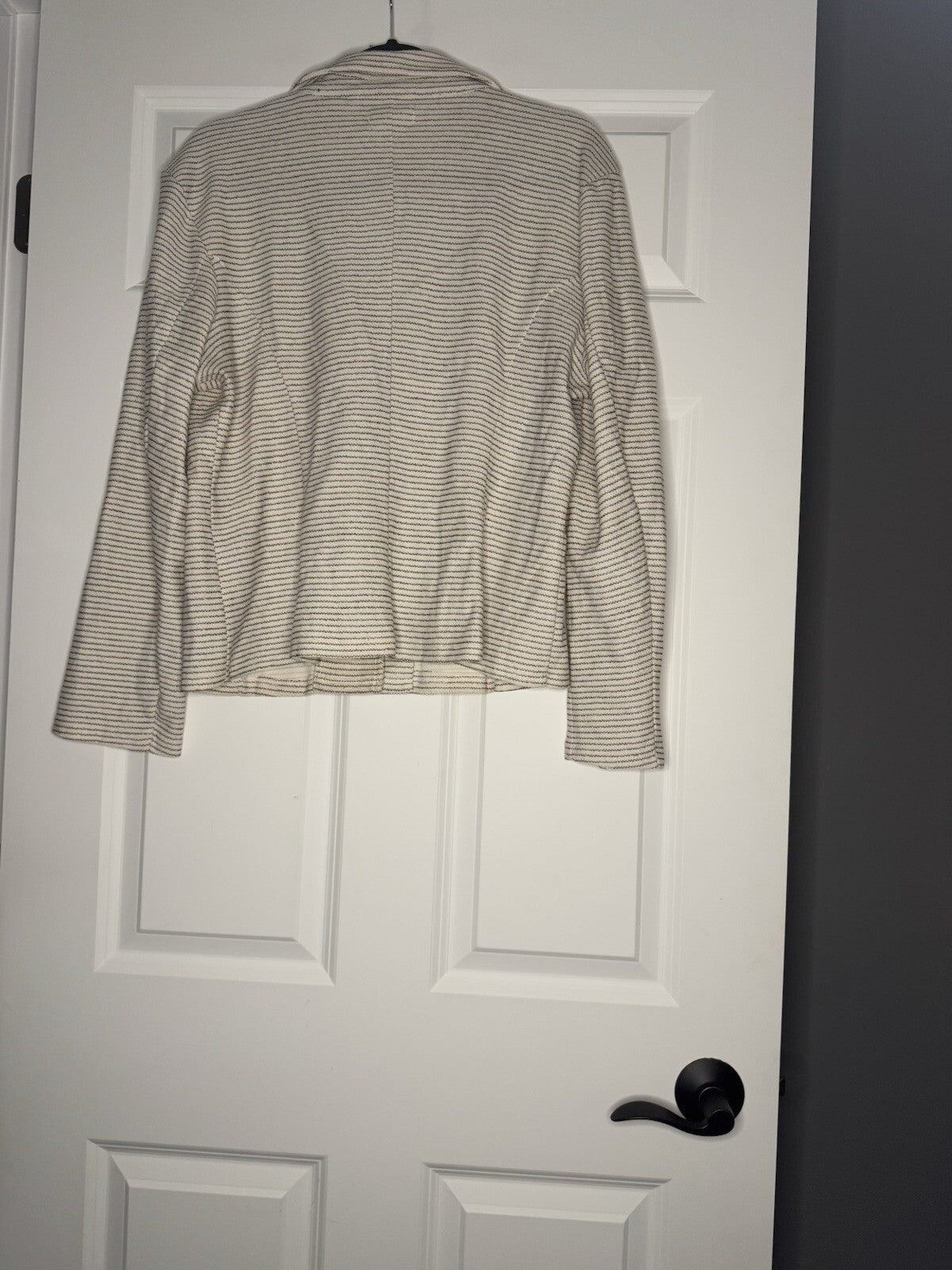 Maurice’s Blazer Xl Cream And Black Stripe Stitching