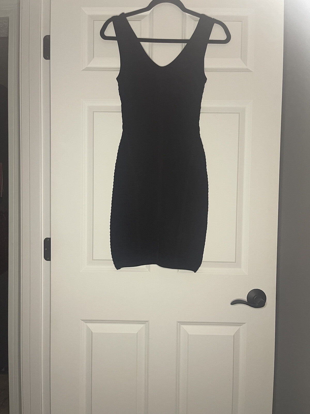 Bebe Sleeveless Black Dress Small