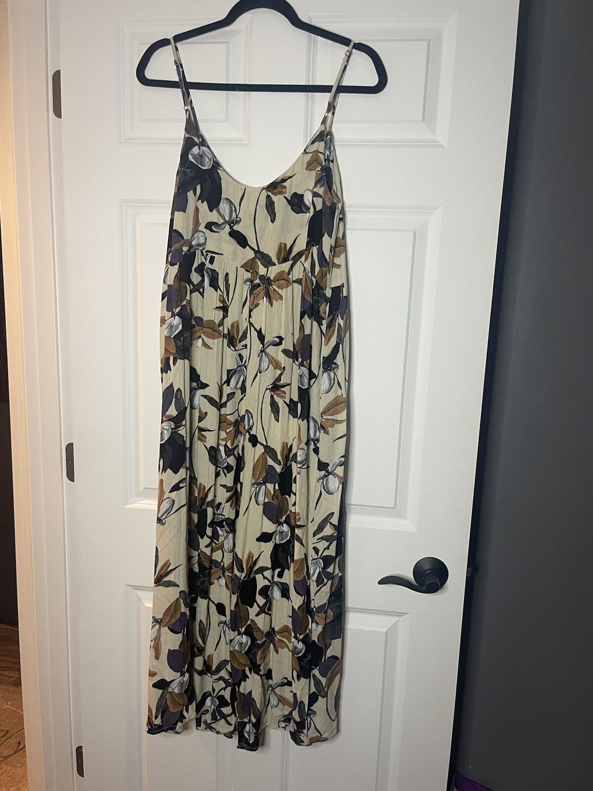 Kori jumpsuit large beige with multicolor floral NWT