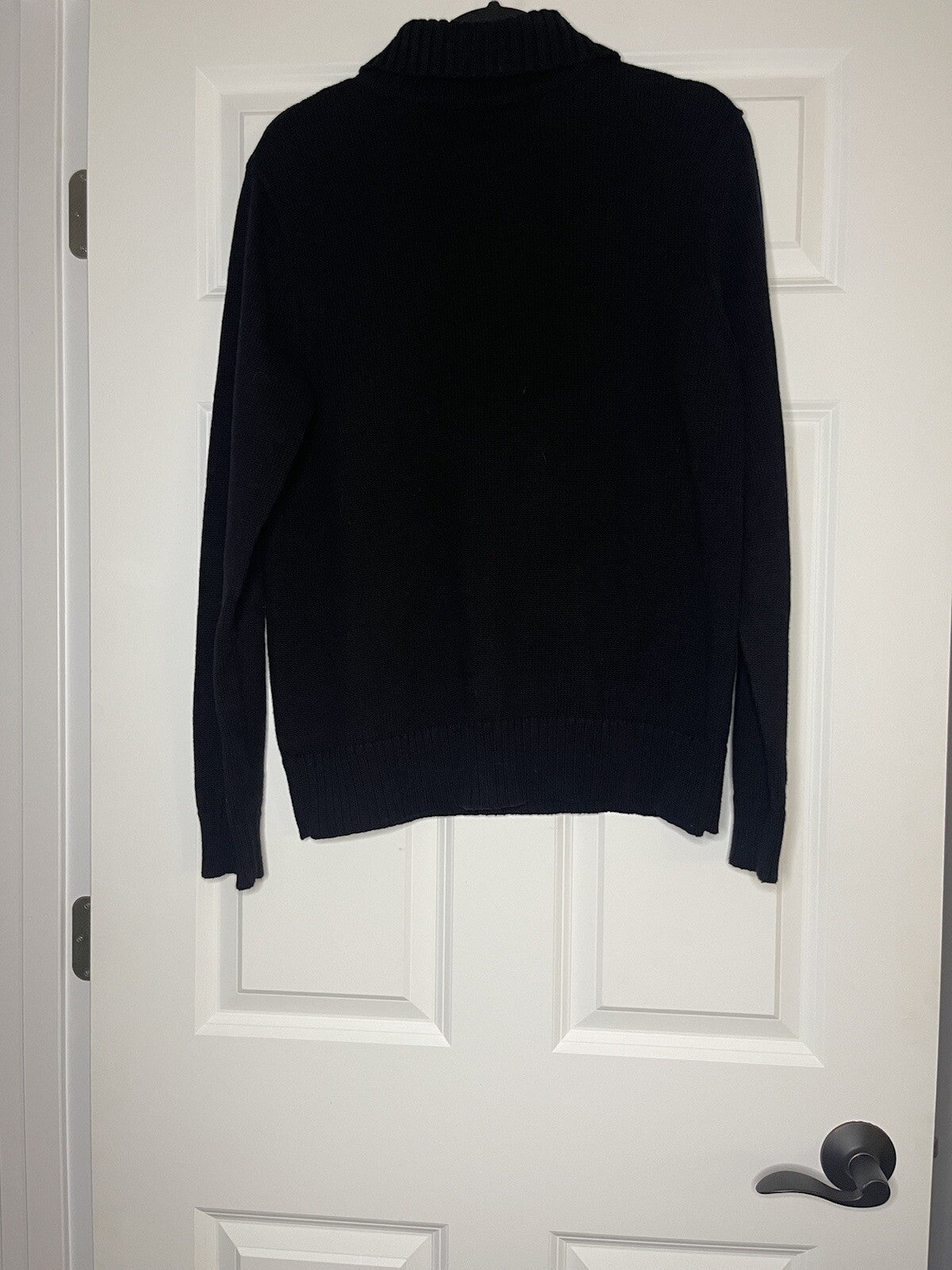 Ralph lauren sweater xl black w exclusive decor gold buttons