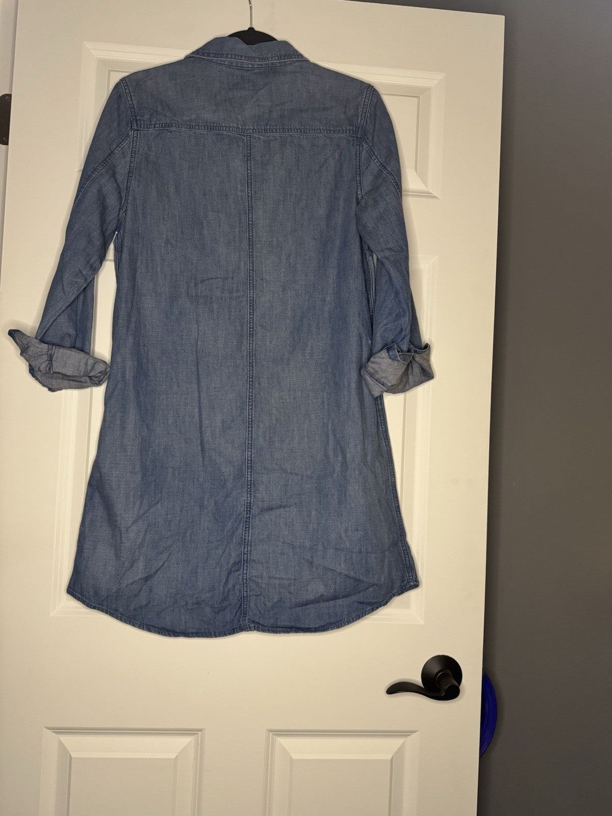 Gap Long Sleeve Jean Dress Medium Blue