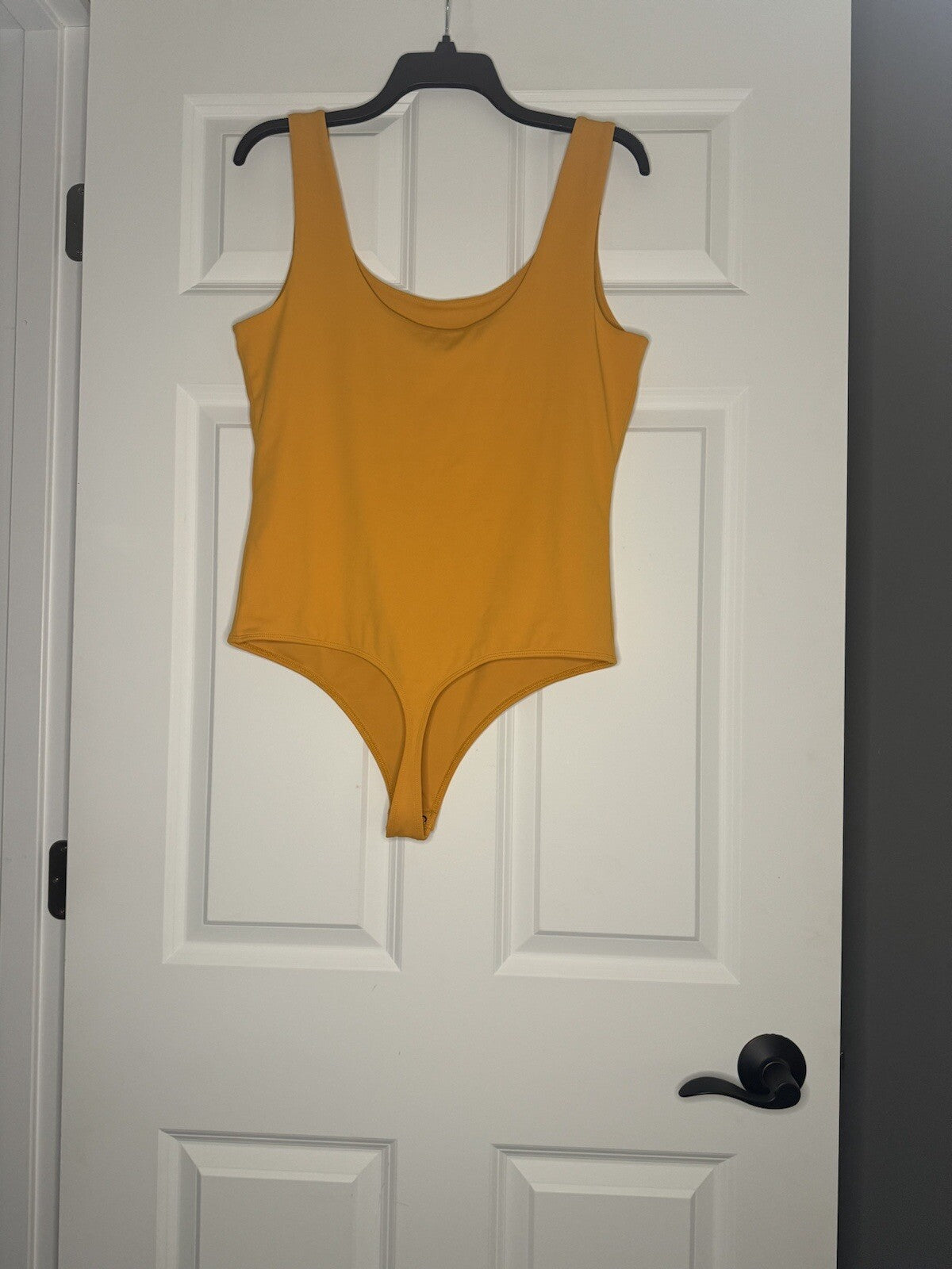 Express Body Contour Sleeveless Bodysuit Large Orange Nwt