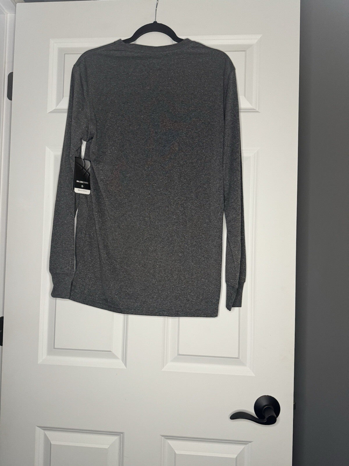 NBA Chicago Bulls Long Sleeve Shirt Small Gray Heathered Black Red Nwt